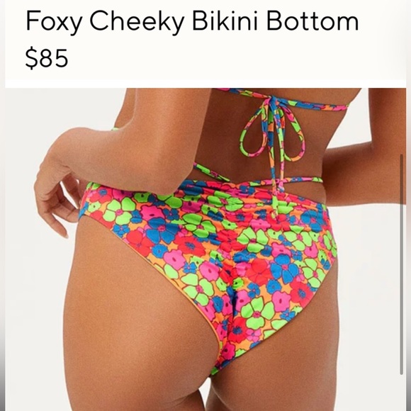 Foxy Cheeky Bikini Bottom in Groovy 👙 - Picture 2 of 2